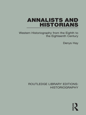 cover image of Annalists and Historians